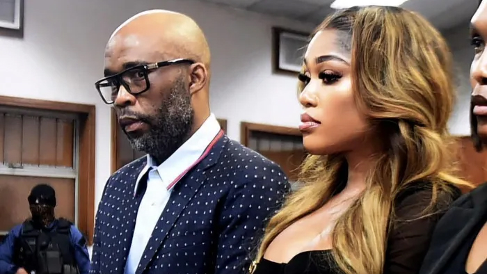 Business tycoon Vusimuzi ‘Cat’ Matlala and his wife, Tsakani Matlala, appeared in Alexandra Magistrates Court, facing charges of attempted murder, conspiracy to commit murder and money laundering, linked to a 2023 hit on his ex-girlfriend, actress Tebogo Thobejane. (Pic: IOL))