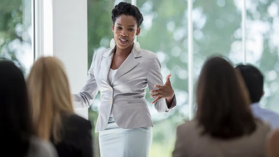 In nearly every sector, from corporate spaces to politics, women remain underrepresented at the top. (Pic: Salesforce)