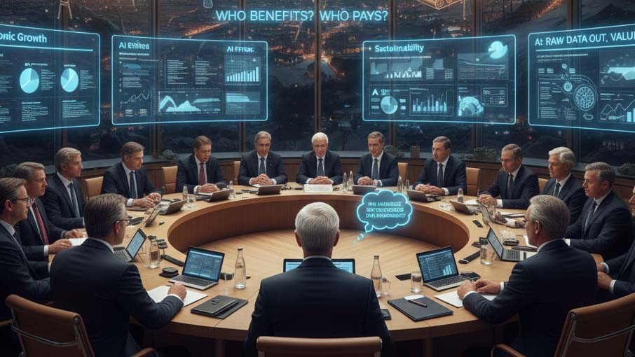 The annual gathering in Davos continues to present itself as a meeting of minds seeking answers to global crises, yet the irony remains difficult to ignore.