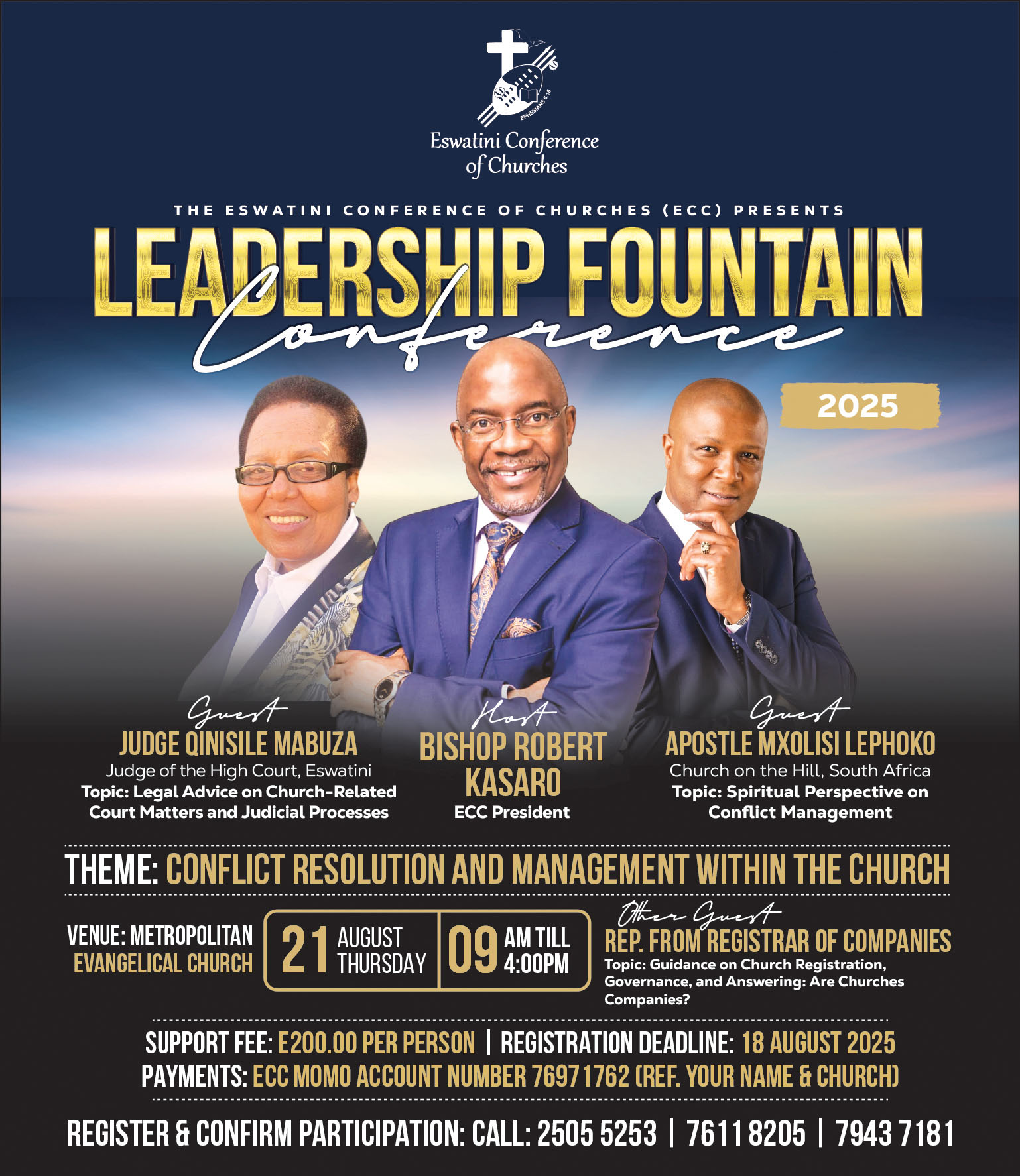 Eswatini Conference of Churches to host leadership conference 
