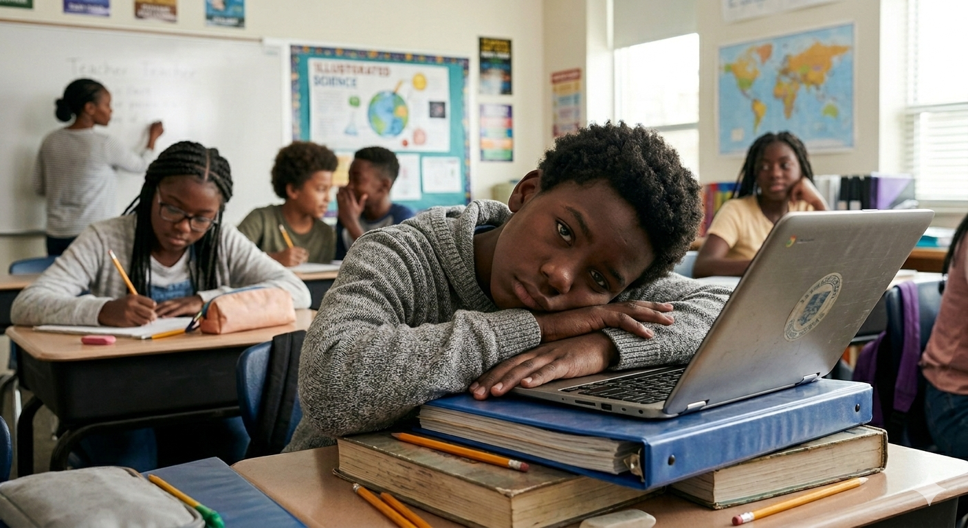 A child who struggles to finish homework without checking a device, becomes restless during family conversations, or quickly loses interest in books. (Courtesy pic)